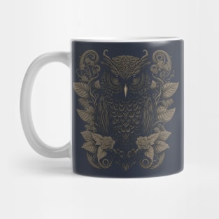 The owl is decorated with Javanese ornaments Mug